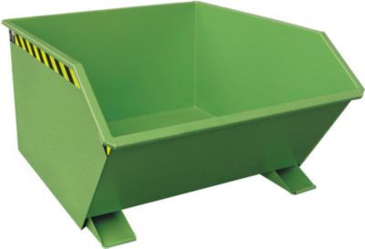 Bauer Kippbehälter Typ GU, 1000 Liter, grün, B/T/H: 128,0 x 78,0 x 100,0 cm - Bild 1