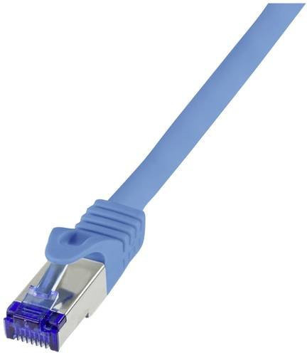LogiLink RJ45 CAT 6a S/FTP Ethernet LAN Kabel Blau, Länge: 20,00 m - Bild 1