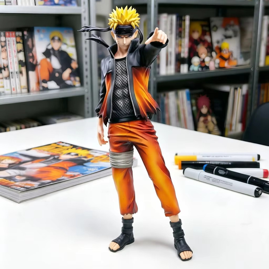 Bandai Naruto Shippuden Uzumaki Naruto HY Studio, Bewegliche Kampf-Serie, PVC-Modell, 32cm - Bild 3