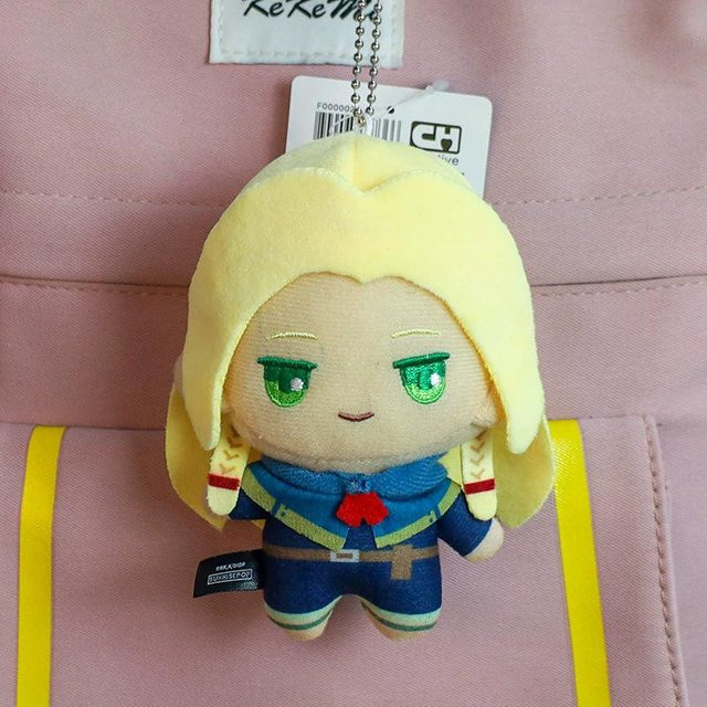 Yiran toy Dungeon Meshi Plüschpuppe Marcille Chilchark Laios Touden Senshi, Schlüsselanhänger, 10cm, ab 14 Jahren - Bild 1