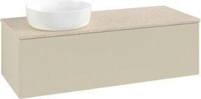 V&B Waschtischunterschrank Antao ohne Frontstruktur, Grau lackiert, B/T/H: 120 x 36 x 50 cm - Bild 1