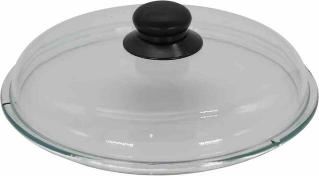 Krüger Glasdeckel transparent mit Kunststoffknopf Durchmesser: 26 cm - Bild 1