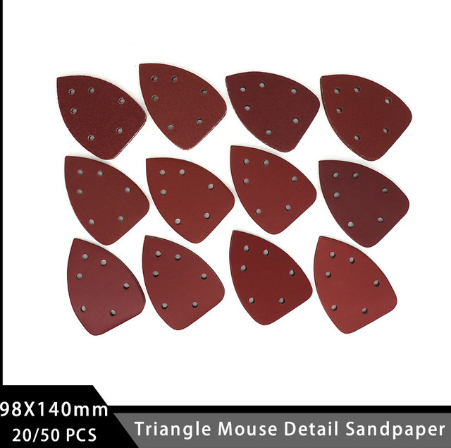 Vibratite Klett-Schleifblätter mit Mausdetail für Holz, 6-Loch-Schleifpapier, Körnung 40–1000, B: 140 mm, T: 98 mm - Bild 1