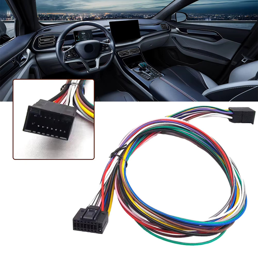 HP 16Pin ISO Kabelbaum für Android Auto Stereo Radio mit 60 cm Verlängerung, multicolour - Bild 3
