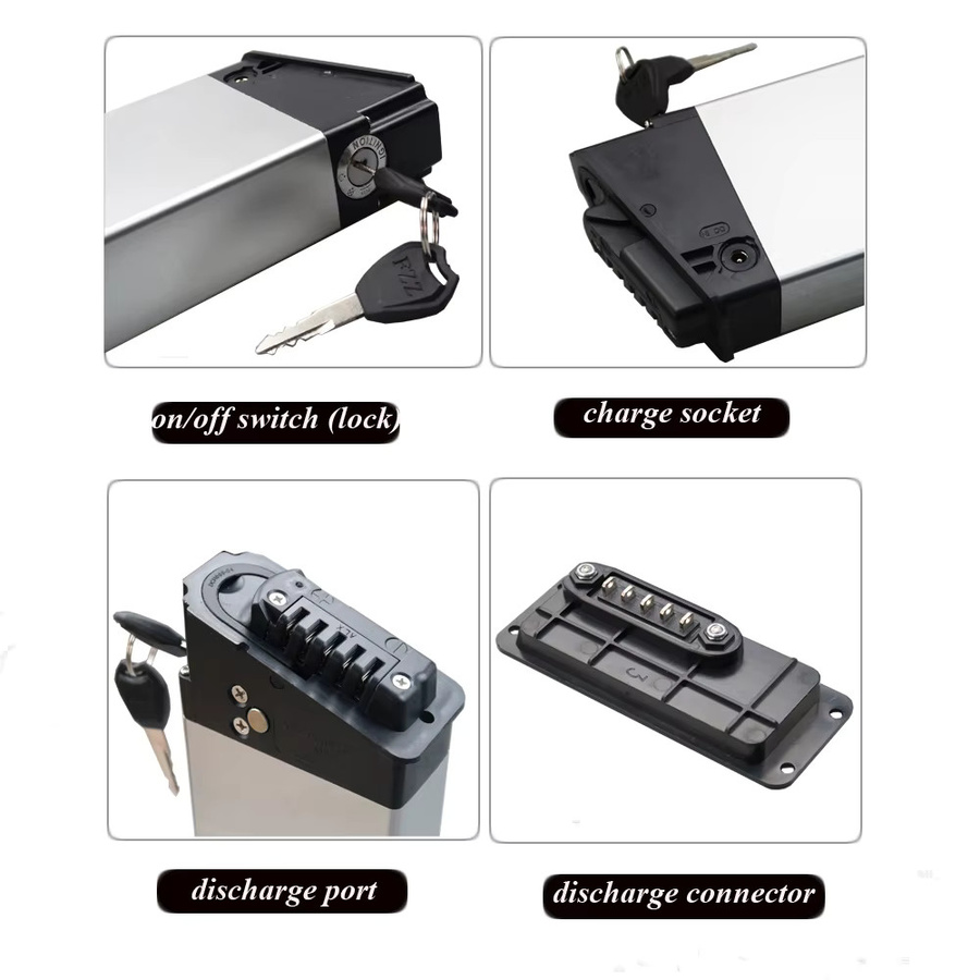 Ersatzbatterie für Samebike E-Bikes, versteckte Akku-Varianten in Schwarz, kompatibel mit LO26, LVXD30, SY26, SM26, RS-A01 Pro, RS-A02 und MY275 - Bild 3
