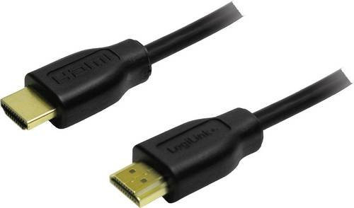 LogiLink HDMI Anschlusskabel 4K UHD in Schwarz, Länge: 0,20 m - Bild 1