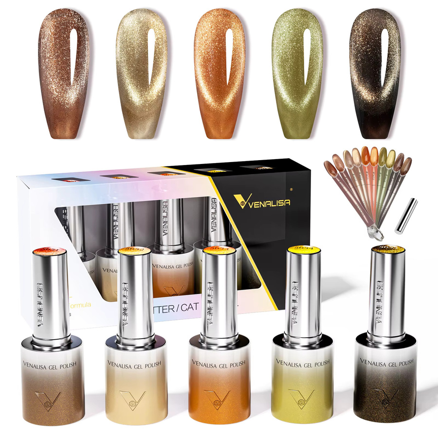 Venalisa Nagelgel Cat Eye Sparkle, 10 ml, Schimmernd - Bild 2