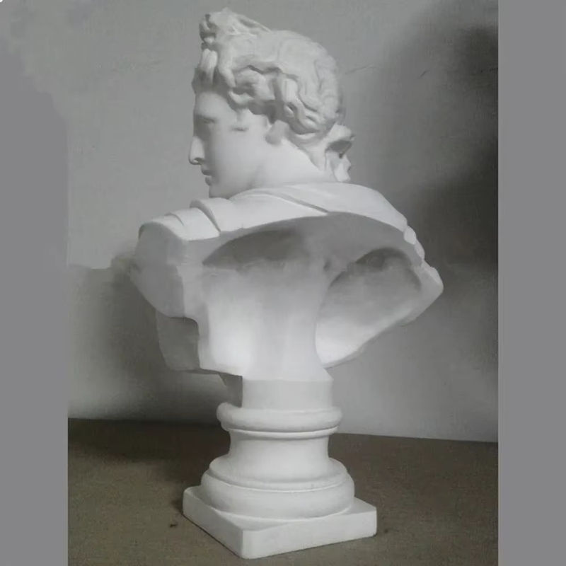 Ästhetische Skulptur aus Kunstharz im klassischen Design der griechischen Mythologie, weiße Deko-Figur für deine Wohnkultur - Bild 4