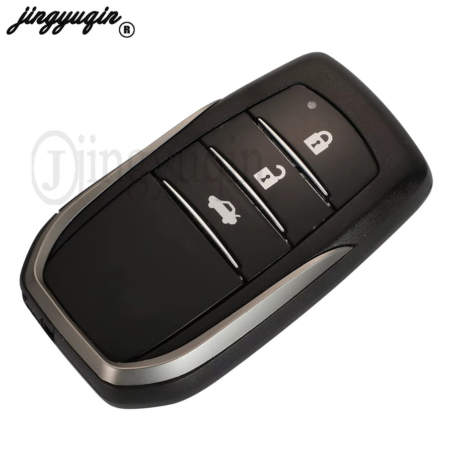 Jingyuqin Modifiziertes Toy48-Blade-Schlüsselgehäuse für Toyota C-HR, Land Cruiser 200, Avensis, Auris, Corolla in Schwarz mit 2/3/4 Tasten - Bild 2