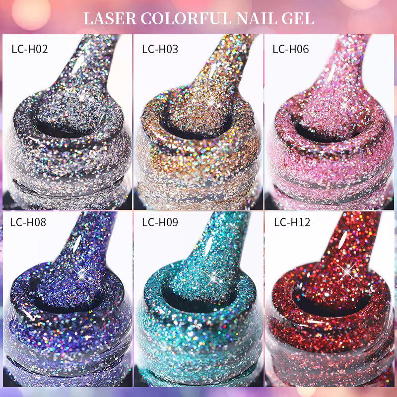 LILYCUTE Nagelgel, Bunter Glitter, 7 ml - Bild 2