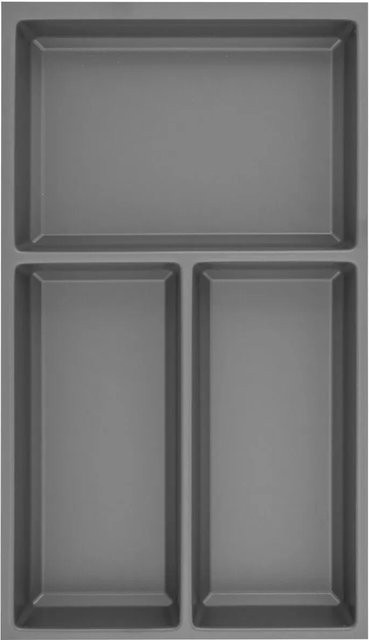 Agoform Besteckeinsatz Sky Schubladeneinsatz aus Kunststoff, Schiefergrau, B: 27,0 cm, H: 47,3 cm, T: 5,3 cm - Bild 1