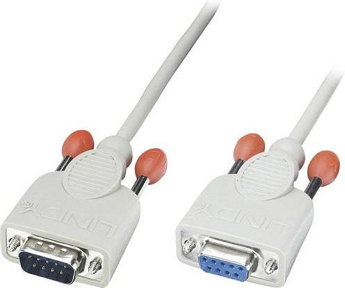 LINDY Seriell Verlängerungskabel D-SUB 9pol. Stecker auf D-SUB 9pol. Buchse, Grau, 2,00 m - Bild 1