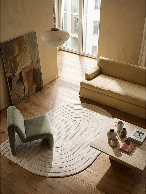 Pflegeleichter Teppich CETINA von Kadima Design in Creme/Beige, Breite: 160 cm, Länge: 230 cm - Bild 1