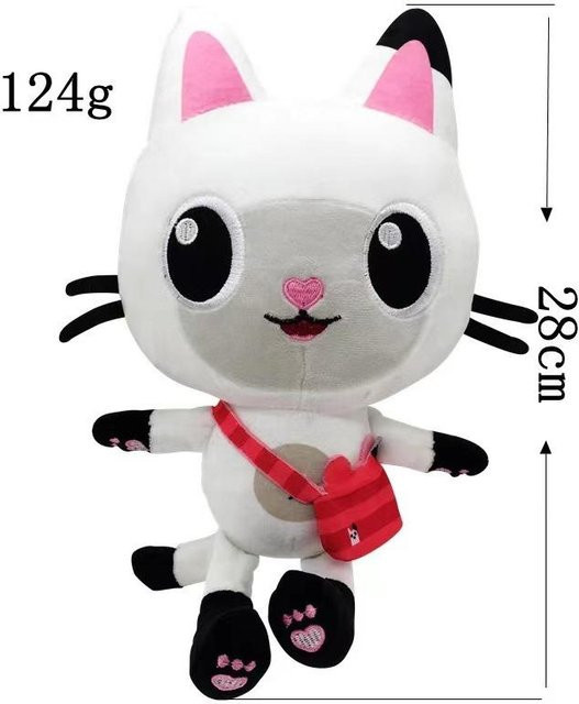 Toys-Glory Fourall Gabby's Puppenhaus Mercat Plüschtier, grau, ab 14 Jahren - Bild 1