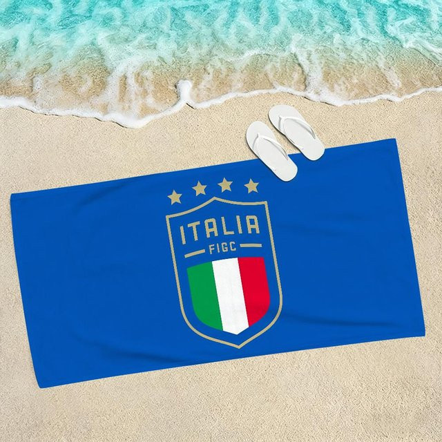 Strandtuch mit Italien-Flagge von JMG Household Supplies, Farbe Blau, B/H: 50 x 100 cm - Bild 1