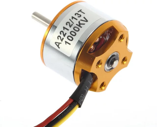 XXD A2212 Bürstenloser Motor in Gold für RC-Flugzeuge, Starrflügler, Multirotor-Drohnen und FPV - Bild 1