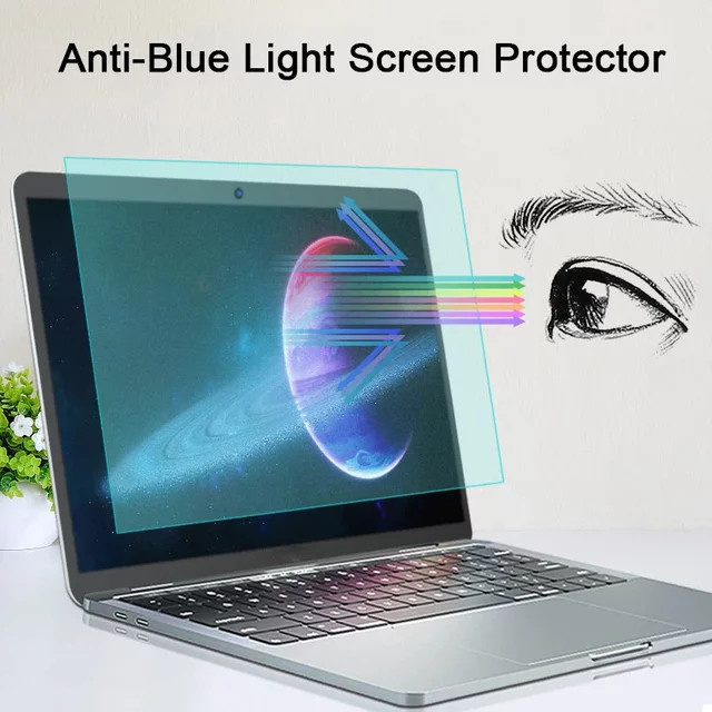 AYANJIN Anti-Blaulicht-Displayschutzfolie für Laptop und Macbook, transparent, matt antireflex und wasserdicht mit Anti-Fingerabdruck-Schutz - Bild 1