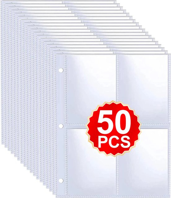 Transparente 4-Taschen-Ordner für Fotokarten und K-Pop-Fotoalben mit 6/3-Loch-Innenseiten aus Kunststoff - Bild 1