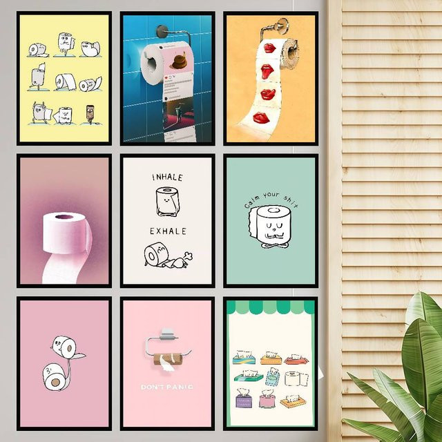 Minimalistischer Wandaufkleber mit lustigem Yoga-Zitat als dekoratives Klebeposter für Wohnzimmer und Bar von Moetch - Bild 1