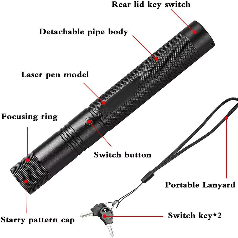 YTYIN Tragbarer Laserpointer LED-Trainings-Taschenlampe, Katzenkitzelspielzeug - Bild 2