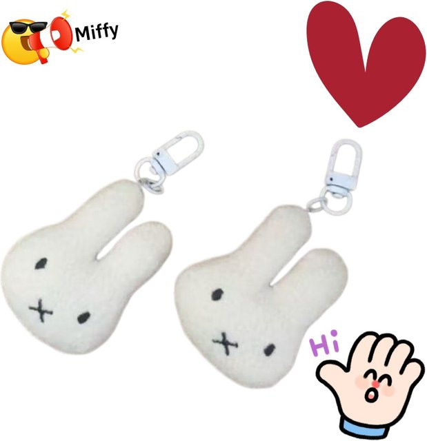 Miffy Miffy-Hasen-Plüsch-Schlüsselanhänger, Taschenanhänger, Plüsch / Textil - Bild 1