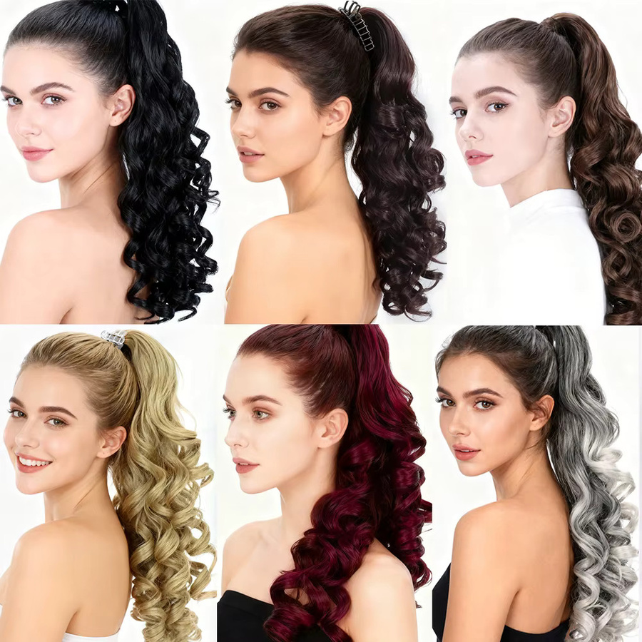 Lansa Pferdeschwanzverlängerung, braun, synthetisch, Damen - Bild 6