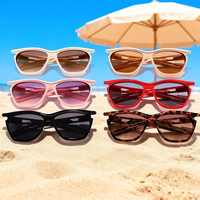 ZUXUB Sonnenbrille, Kids, Vollrand, Square, Kunststoff, Multicolour - Bild 1
