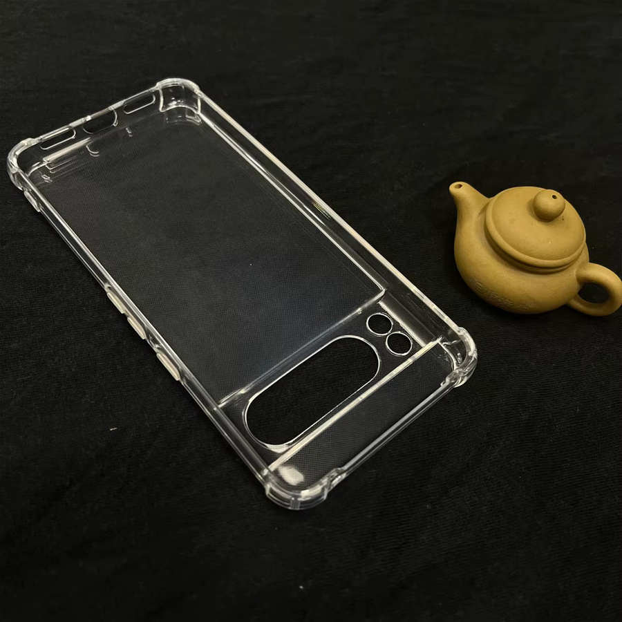 Stoßfeste transparente Silikon-Schutzhülle für Google Pixel 8 Pro, 7, 7a, 6, 6a, 5G Full Cover Back Case - Bild 2