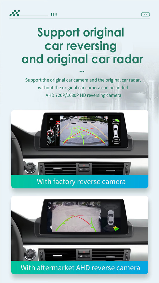 OSSURET 2-DIN Android Autoradio für BMW 3er E90 (2005-2012) mit 10,25 Zoll Display, Multimedia-GPS-Player, kabellosem CarPlay, Android Auto, 4G, DSP, Bluetooth und 360°-Kamera in Schwarz - Bild 5