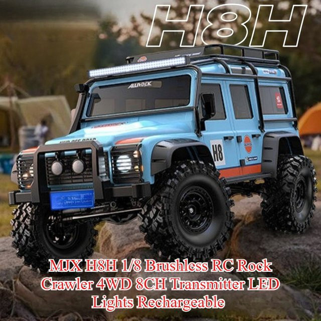 MJX H8H RC Rock Crawler, 1/8, ferngesteuert, mit LED-Lichtern - Bild 1