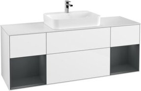 V&B Waschtischunterschrank Finion in Weiß lackiert, B/T/H: 160 x 60 x 50,1 cm - Bild 1