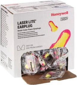 Honeywell Howard Leight Laser Lite Gehörschutzstöpsel-Set, 200 Paar, Multicolor - Bild 1