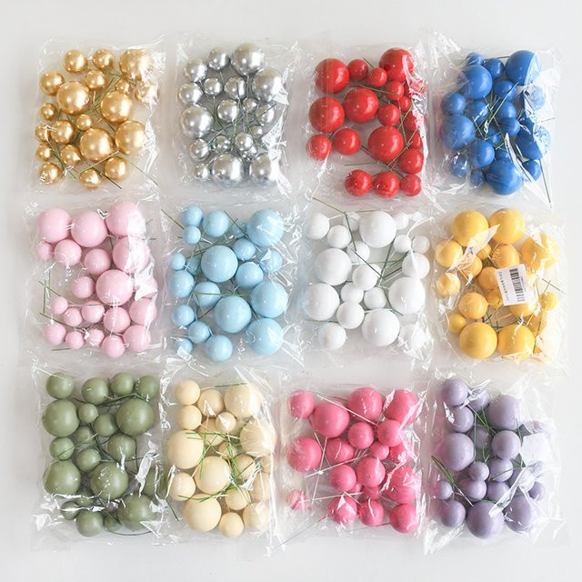 20 Stück ZQNYCY Mini Luftballon Kuchen Topper in Bunt und Grün für Hochzeit, Geburtstag und Party als Cupcake Deko - Bild 1