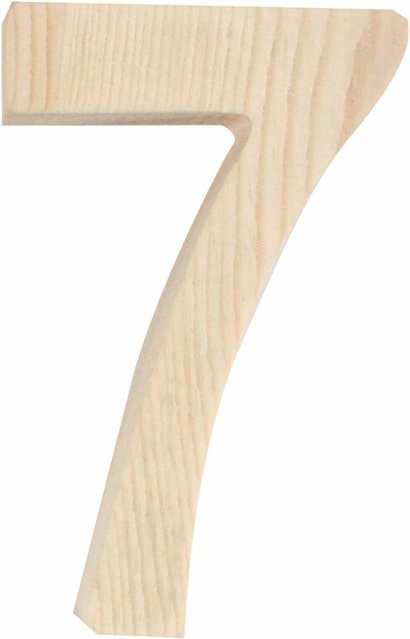 Rico Design Holz-Zahl 7 in 8 cm Höhe - Bild 1