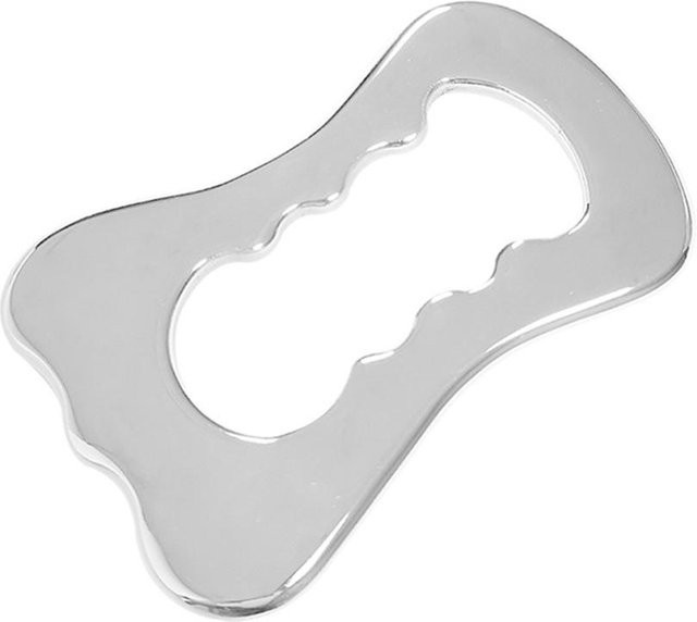 Binchi Health Technology Gua Sha-Schabmassagegerät aus Edelstahl, Silber - Bild 1