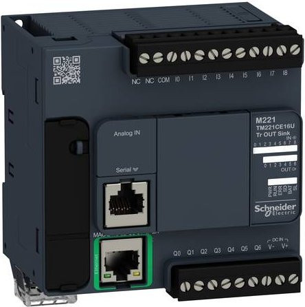 Schneider Electric TM221CE16U Erweiterungsmodul in Grau - Bild 1