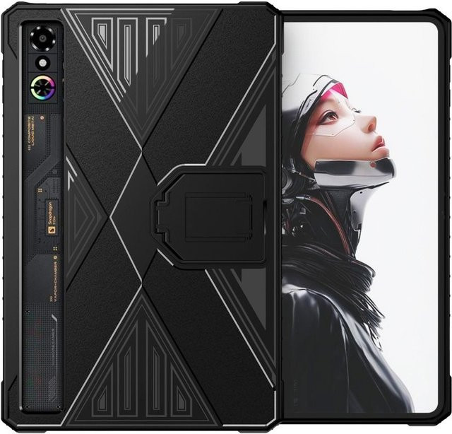 Stoßfeste TPU-Tablet-Hülle mit integriertem Ständer für Nubia RedMagic 3 Pro in Schwarz - Bild 1