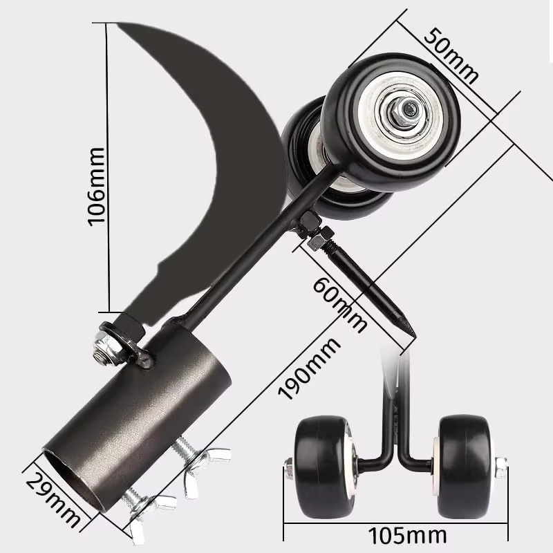 Scimitar Weed Puller mit Rädern und Stiel – Unkrautstecher und Unkrautzieher für den Garten und Bürgersteig - Bild 4