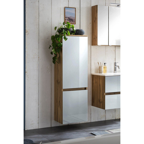 HELD MÖBEL Midischrank Helsinki in Weiss mit Glastüren, B/H/T: 40 x 130 x 35 cm - Bild 2