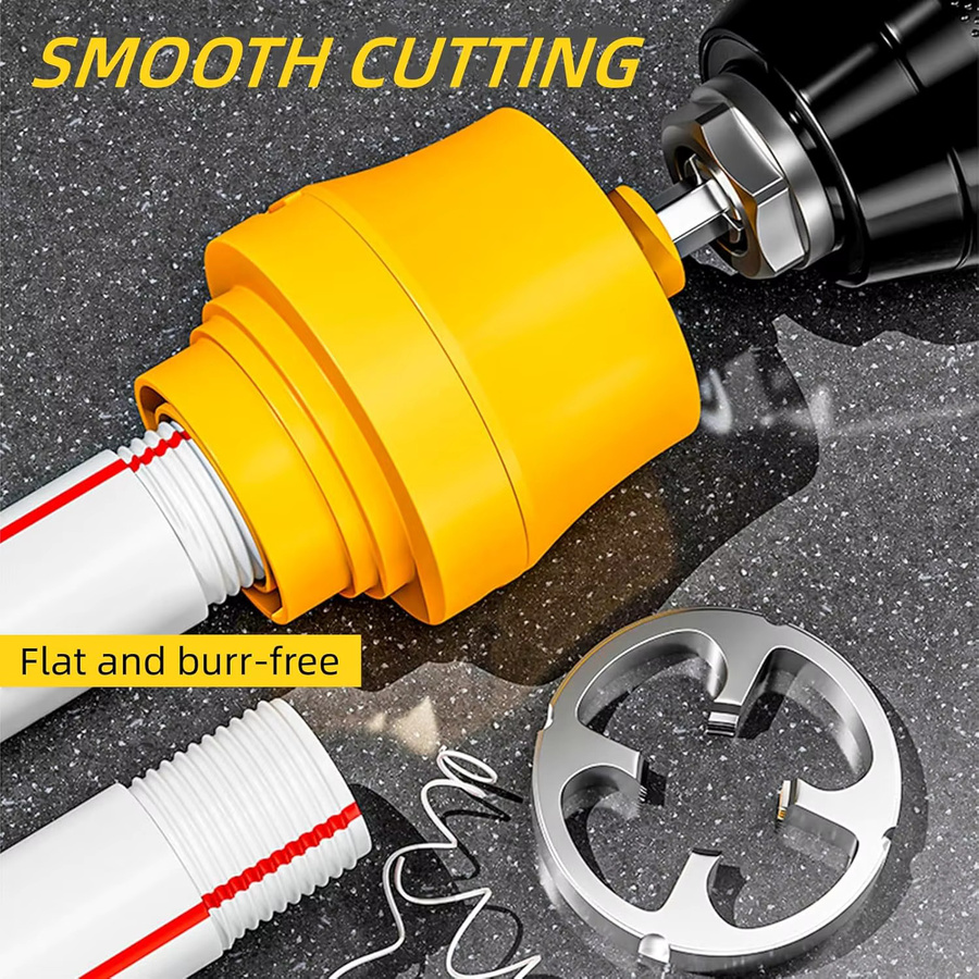 NIUXIANG PVC-Rohreinfädler-Kit für elektrische Bohrmaschinen mit den Größen 1/2", 3/4" und 1" - Bild 4