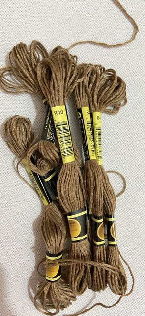 DMC Stickgarn Set Kreuzstich Floss in Regenbogenfarben 10 Farben für DIY Handwerk und Armbänder - Bild 1