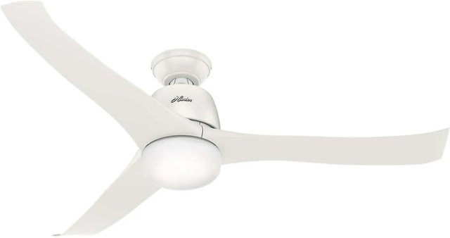 HUNTER FANS Deckenventilator Harmony in Weiß mit Beleuchtung und Fernbedienung, Durchmesser: 137 cm - Bild 1