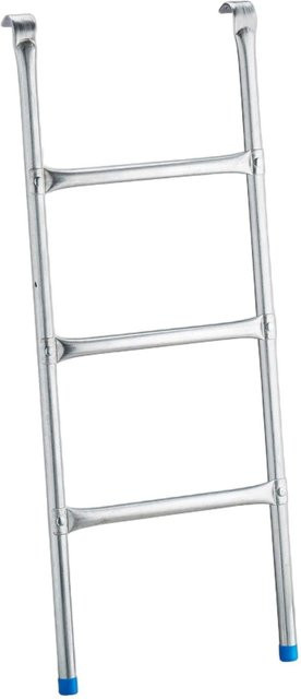 Relaxdays Trampolinleiter aus Stahl in Silber, einhängbar, B/H: 76 x 38 cm - Bild 1