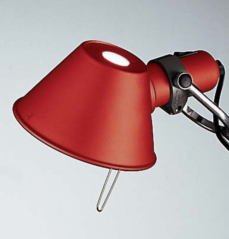 Artemide Tolomeo Micro Pinza Klemmleuchte aus Aluminium in Rot mit verstellbarem Leuchtmittel (E14) - Bild 3