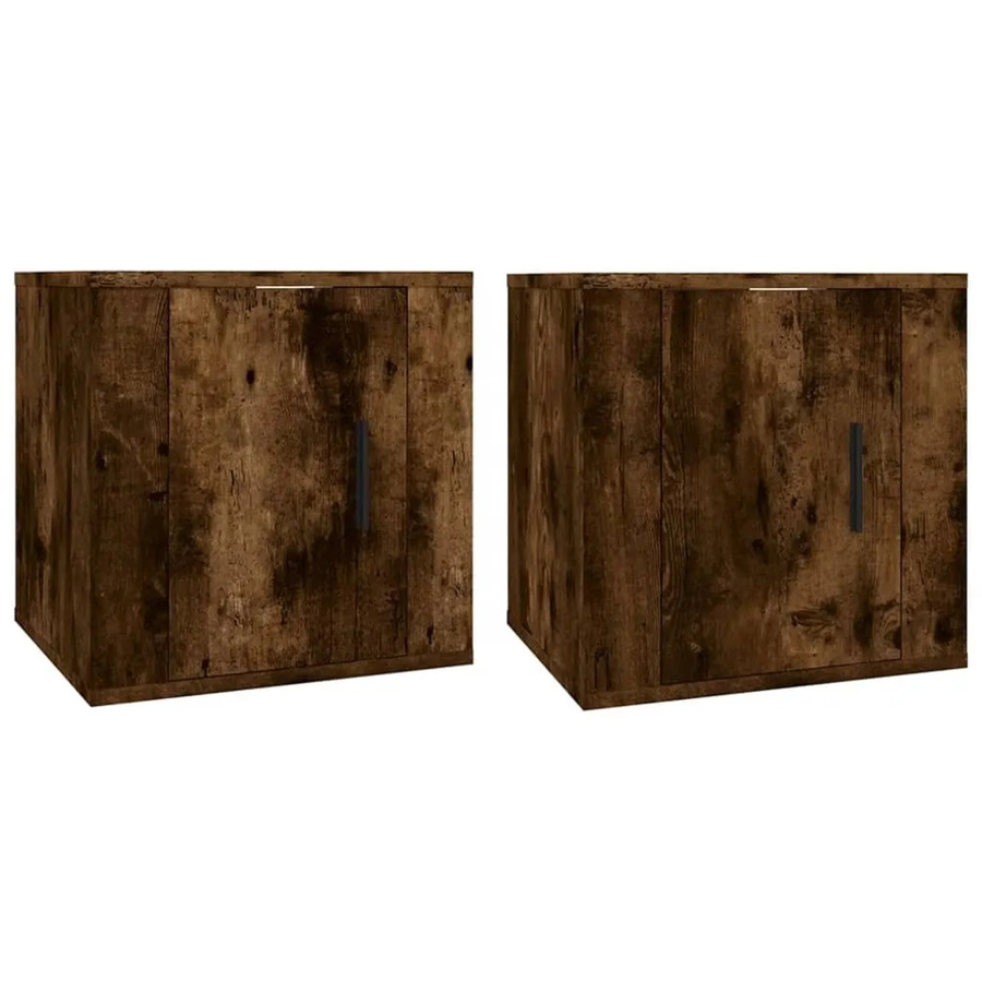 vidaXL TV-Wandschränke Set aus 2 Stück in Räuchereiche, klassisch, B/T/H: 40 x 34,5 x 40 cm - Bild 2