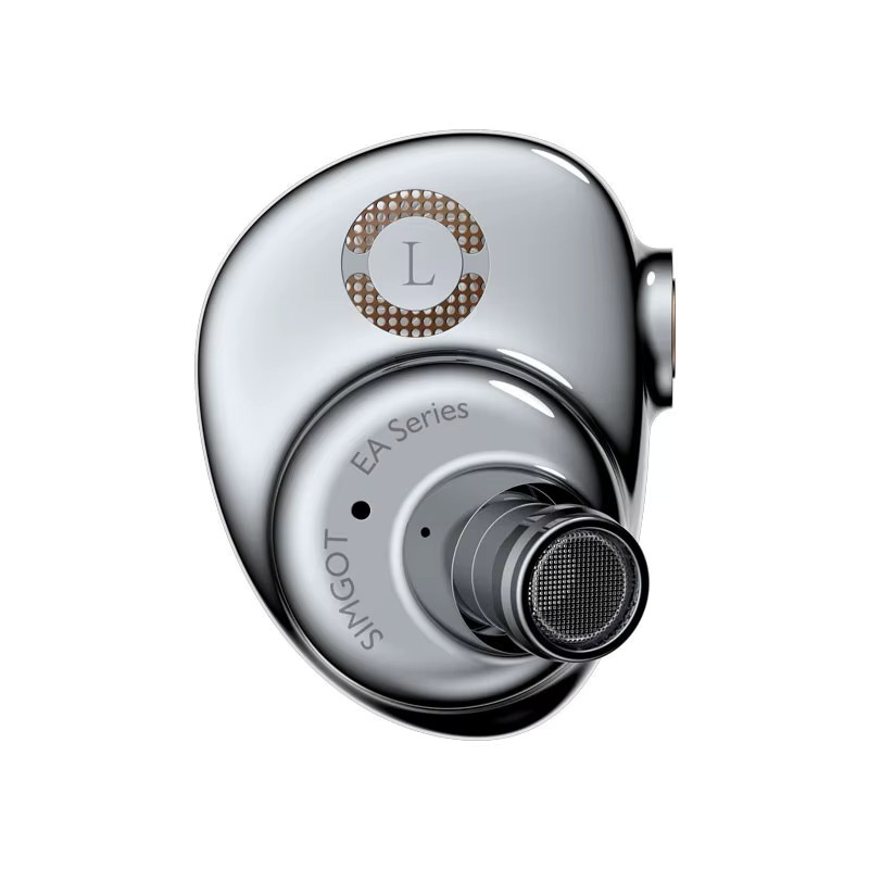 SIMGOT EA2000 In-Ear HiFi Stereo Kopfhörer mit 1DD+1PR Struktur und abnehmbarem Kabel in Silber - Bild 3