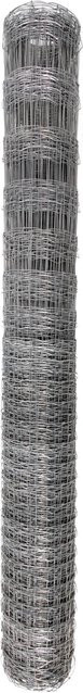 Crapal Knotengeflecht aus verzinktem Draht mit Zink-Aluminium-Beschichtung, Farbe: Silber, Höhe: 161 cm, Länge: 50 m - Bild 1