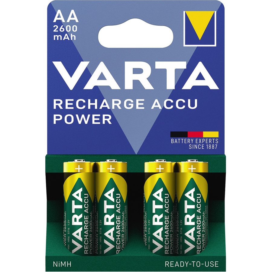Varta Ready2use Akku AA Mignon 2600 mAh 1.2V 4er Pack - Bild 4