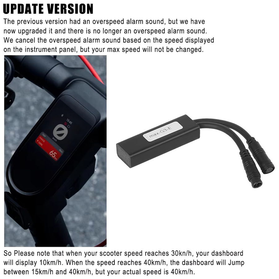 Ninebot MAX G3 Geschwindigkeit Entsperren Kabel Upgrade Zubehör in Schwarz - Bild 2