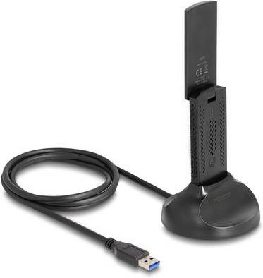 Delock 12771 WLAN Adapter WiFi 6 Dual Band USB-A Schwarz - Bild 1